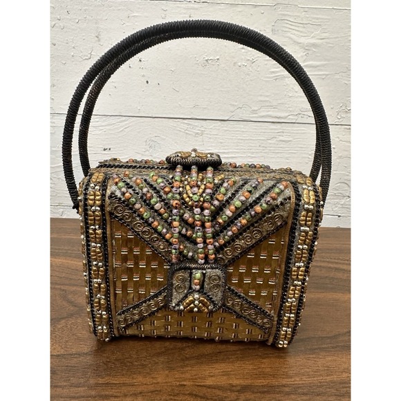 MARY FRANCIS Beautiful Vintage Beaded Evening Bag-Minty Condition! - Picture 3 of 12